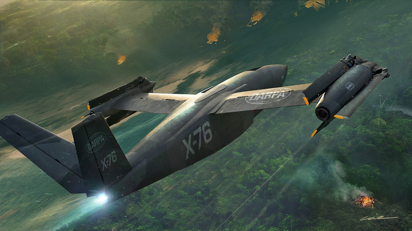 Artist&rsquo;s concept for the SPRINT X-76, a proof-of-concept technology demonstrator that aims to demonstrate technologies and concepts needed for runway-independent, high-speed flight.