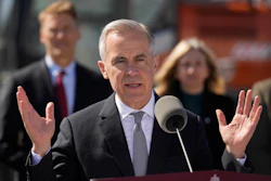 Prime Minister Mark Carney responds to a question during an event in Ottawa, April 23, 2026.