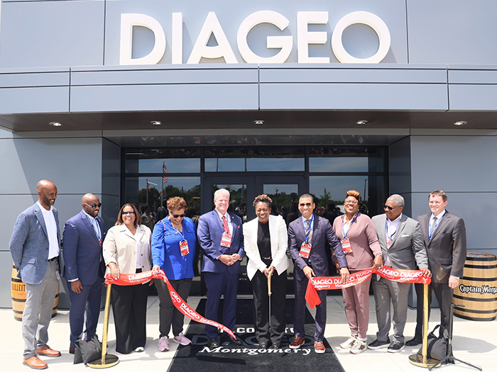 Diageo Opens New State Of The Art Manufacturing Facility Montgomery Ribbon Cutting Image
