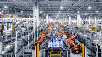 In the body shop, the individual sheet metal parts, which were previously manufactured in the press shop, are assembled into a complete body-in-white.