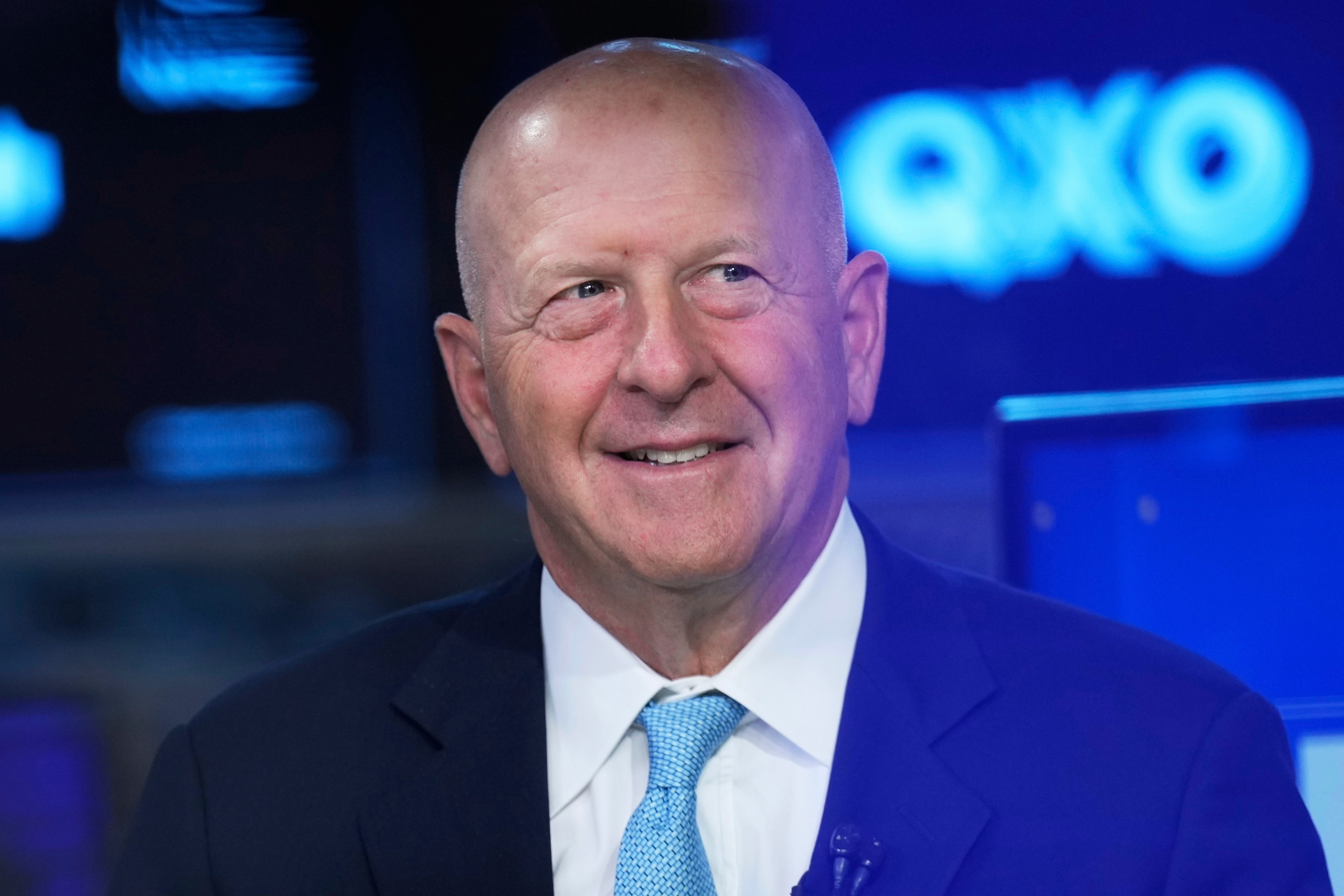 Goldman Sachs CEO David Solomon is interviewed on the floor of the New York Stock Exchange, July 16, 2025.