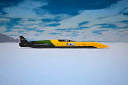 Jcb Hydromax On The Bonneville Salt Flats