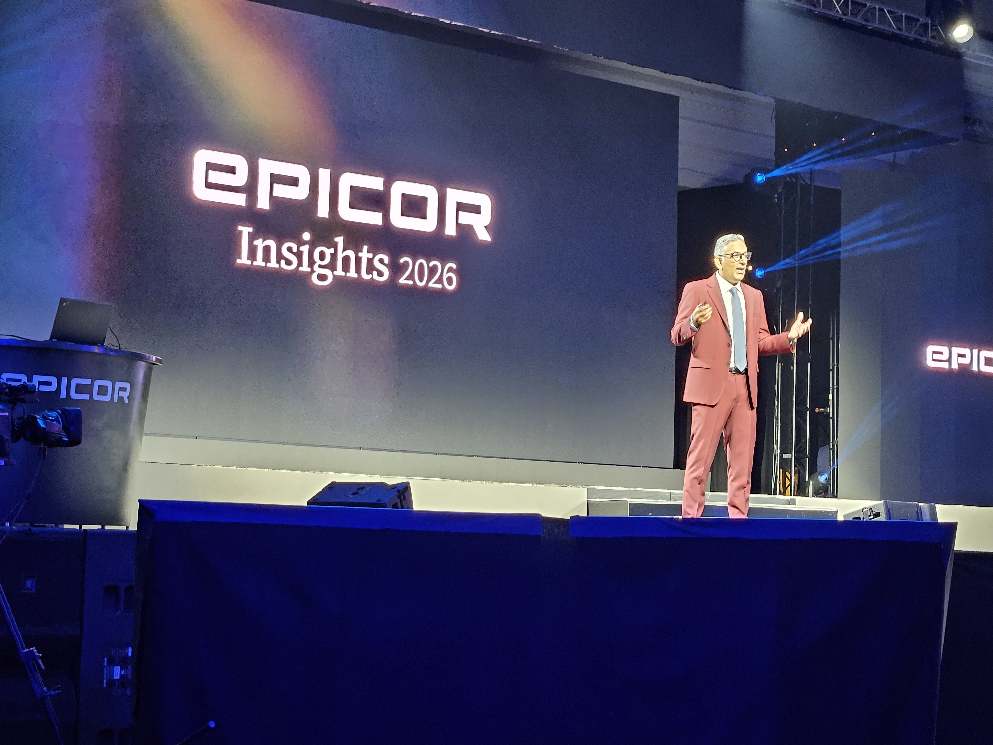 Epicor President and Chief Product and Technology Officer Vaibhav Vohra speaks at Insights 2026.