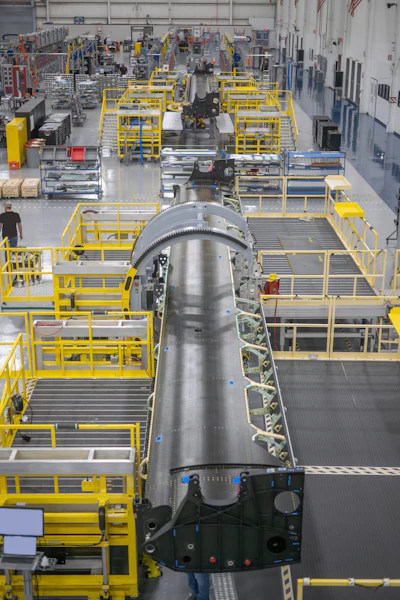 The tiltrotor wing is a key piece of structure for the MV-75; it provides the structural backbone of the aircraft.