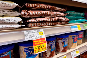 Chocolate for sale at a grocery store in Chicago, April 29, 2026.