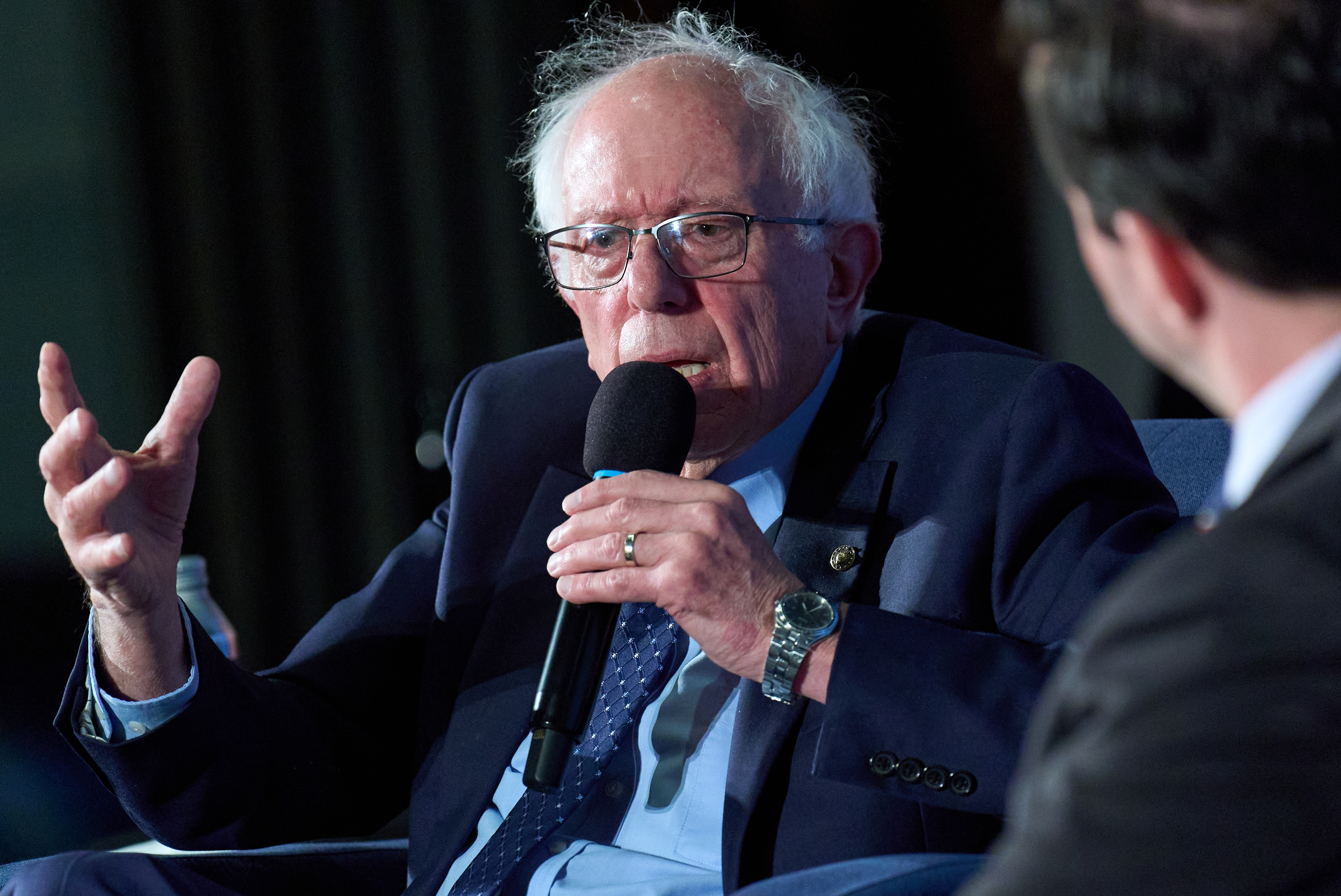 Sen. Bernie Sanders, I-Vt., at the National Press Club in Washington, June 8, 2026.