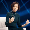 Computer scientist Fei-Fei Li speaks during the Clinton Global Initiative, Sept. 24, 2024, in New York.