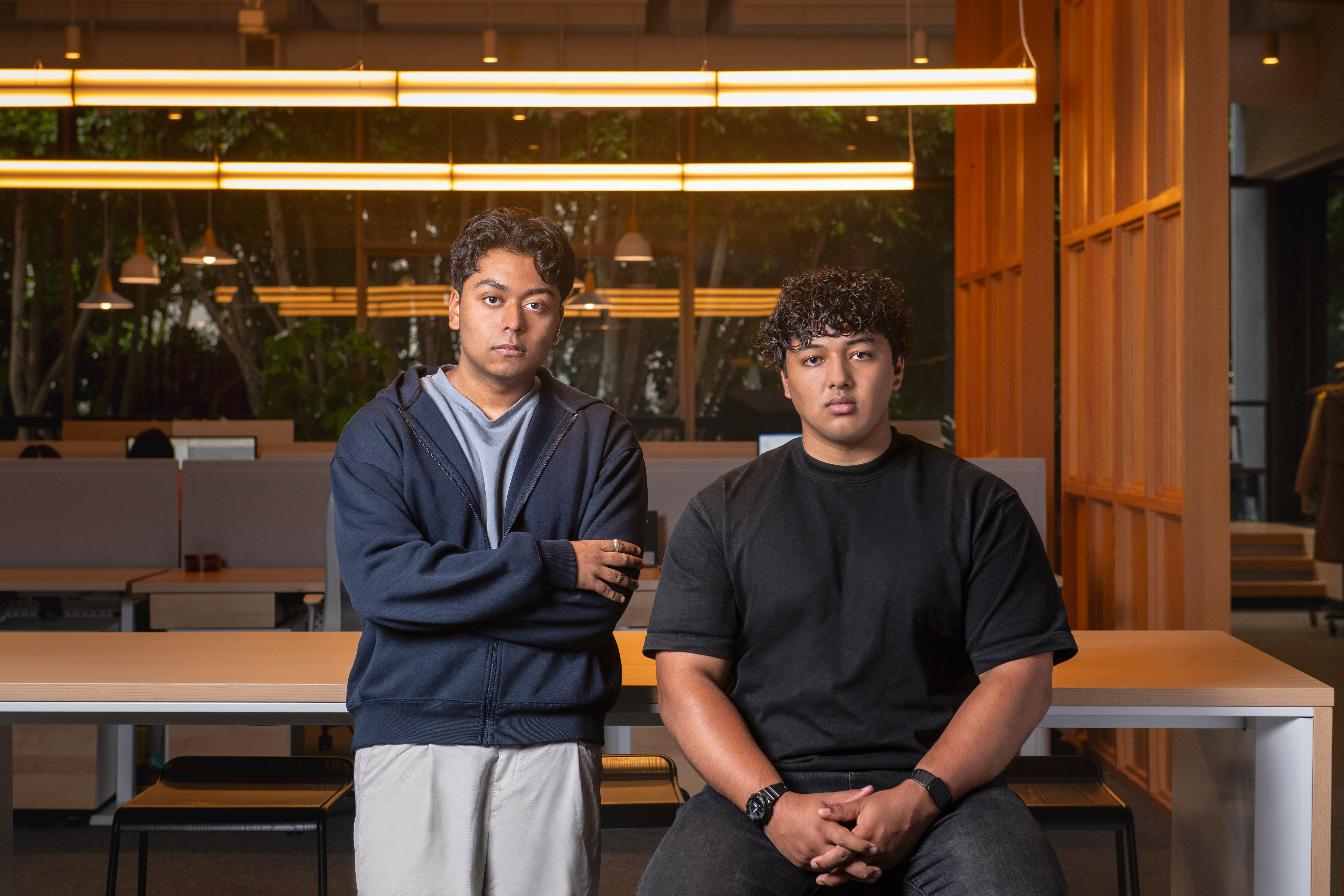 Architect Labs was founded by Ebrahim Hussain (left) and Aaditya Subedi.