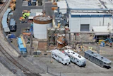 Ariel view of the chemical tank at GKN Aerospace in Garden Grove, Calif. on Wednesday, June 10, 2026.