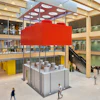 Lego's new manufacturing hub includes a 25‑tonne red 2x4 LEGO brick installation.