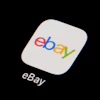 The eBay app icon is seen on a smartphone, Feb. 28, 2023, in Marple Township, Pa.