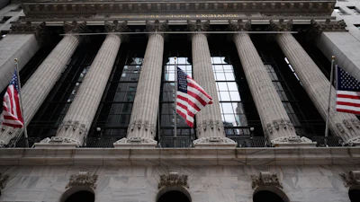 The New York Stock Exchange is seen in New York, Thursday, March 19, 2026.