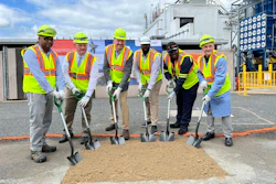 Left to right: Michael Mohammed from Syensqo, Bill Martin, Mayor of Havre de Grace, Marc Doyle, EVP Composite Materials at Syensqo, Marc Cottman, Site Director at Syensqo, Robert Gray from Syensqo, and Max Miller from Syensqo.
