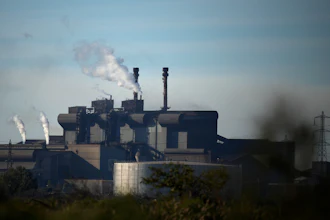 The ArcelorMittal steel plant sits in Fos-sur-Mer, southern France, Monday, Nov. 7, 2022.