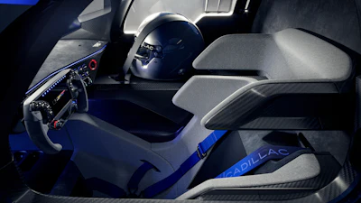 The V-ONE is co-developed by Cadillac Design, Cadillac Racing and chassis constructor Dallara.
