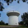 A water tower is seen Thursday, July 30, 2026, in Plymouth, Minn. A cyberattack targeted the operating technology at over 30 water systems in Minnesota, including Plymouth's, earlier this week, state officials said.