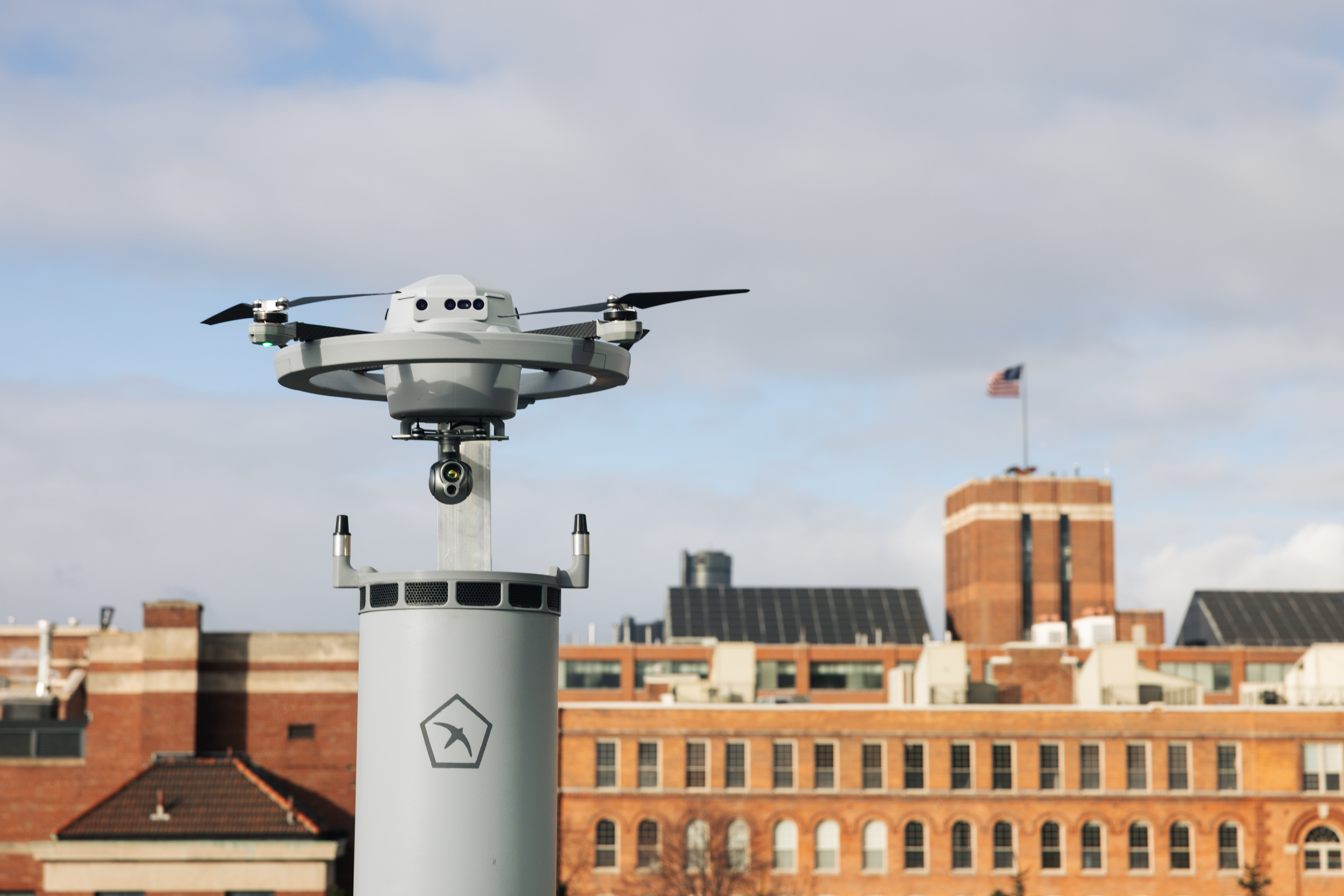 The Fealty from Birdstop is a weatherproof, autonomous quadcopter built for persistent site coverage.