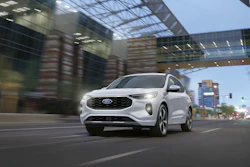 This photo provided by Ford shows the Escape, which is in its last year of production. The small SUV offers comfortable seating, a smooth ride quality, and easy-to-use controls as well as hybrid and plug-in powertrain options.
