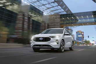 This photo provided by Ford shows the Escape, which is in its last year of production. The small SUV offers comfortable seating, a smooth ride quality, and easy-to-use controls as well as hybrid and plug-in powertrain options.