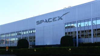 Exterior shot of SpaceX in California in May 2026.