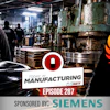 Police raid manufacturing facility with Today in Manufacturing Episode 287 badge and phoenix logo, sponsored by Siemens