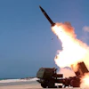 Lockheed Martin launches a precision strike missile during an August flight test.