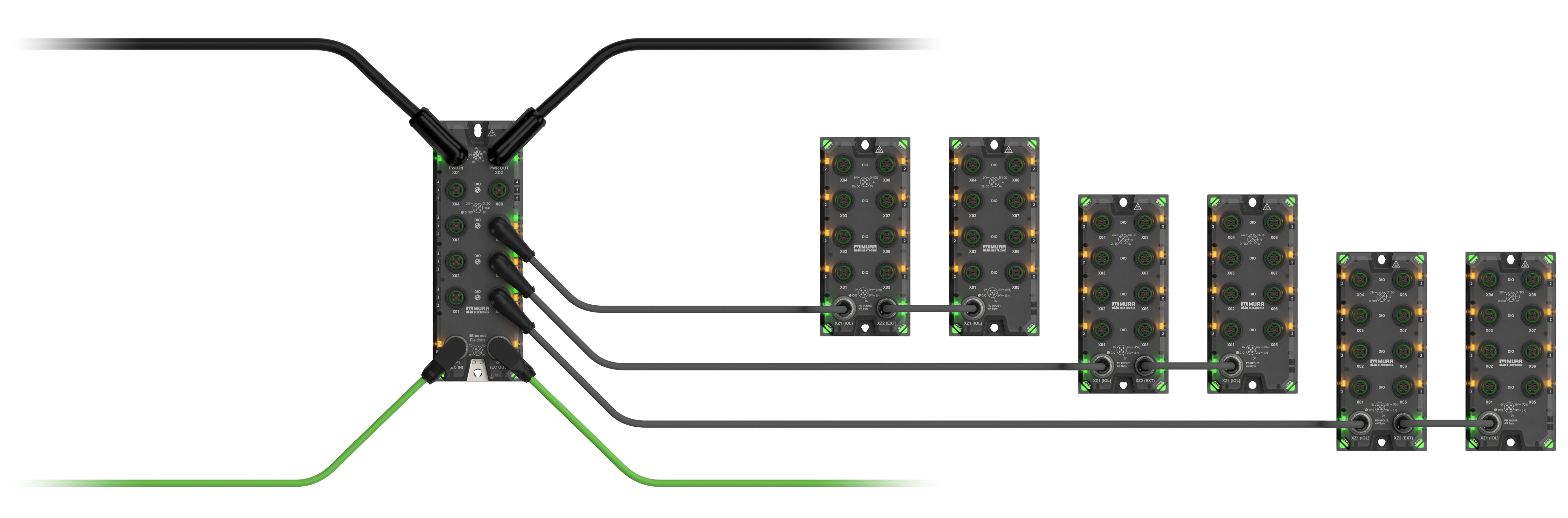 The new pure.IO IO-Link I/O modules from Murrelektronik enable IO-Link to be daisy-chained, opening up new possibilities for decentralized installation.